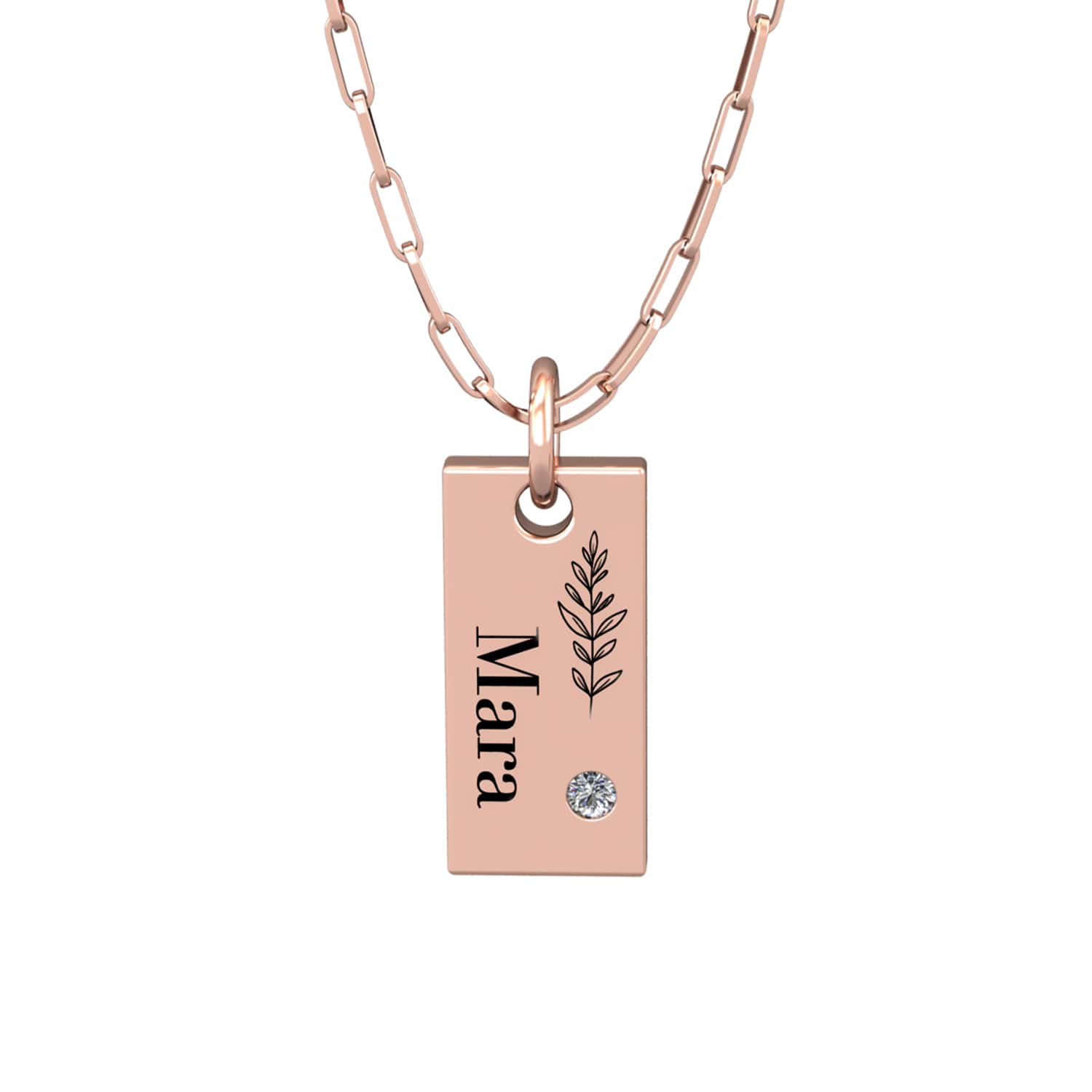 Flower necklace with name