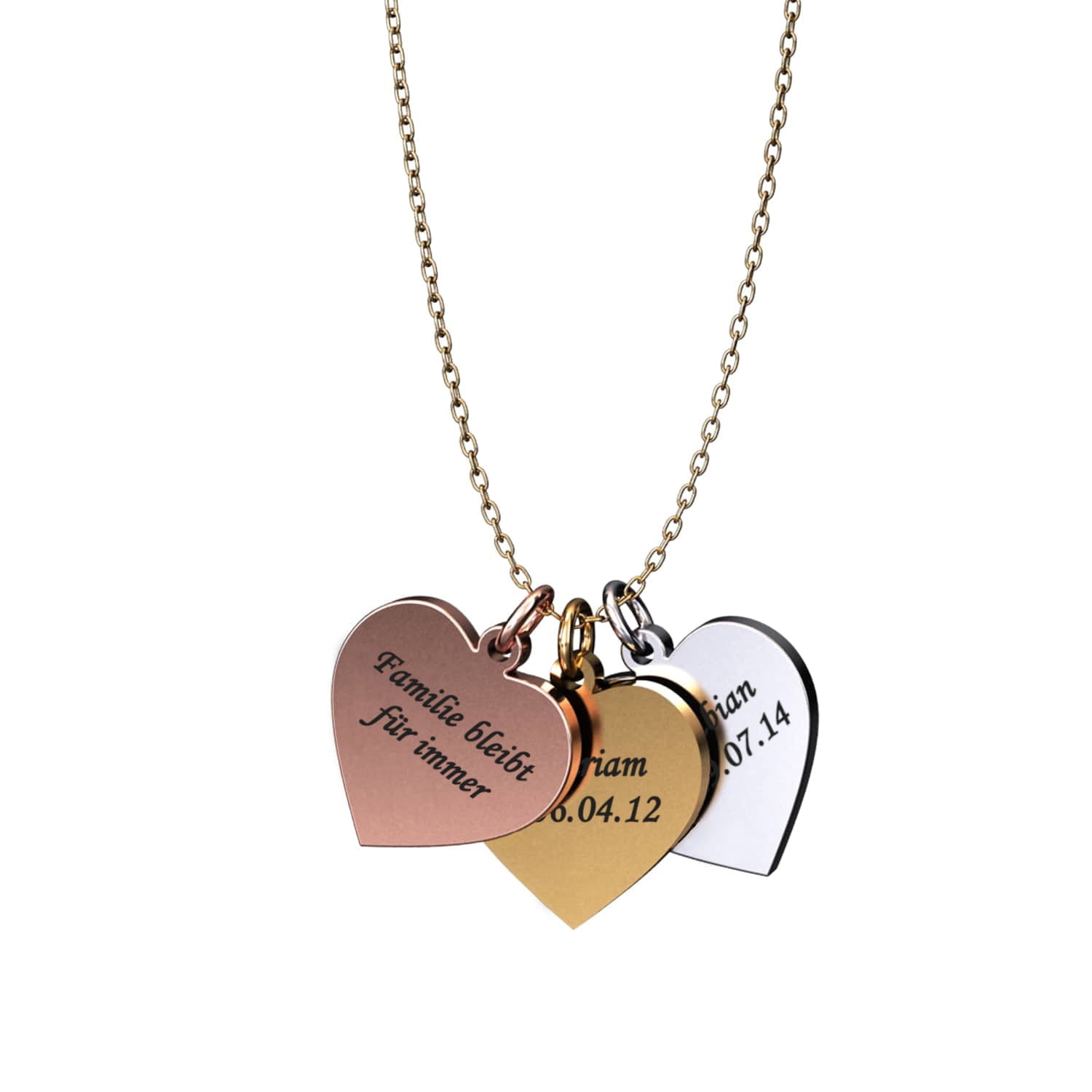 Herzkette mit Wunschgravur
