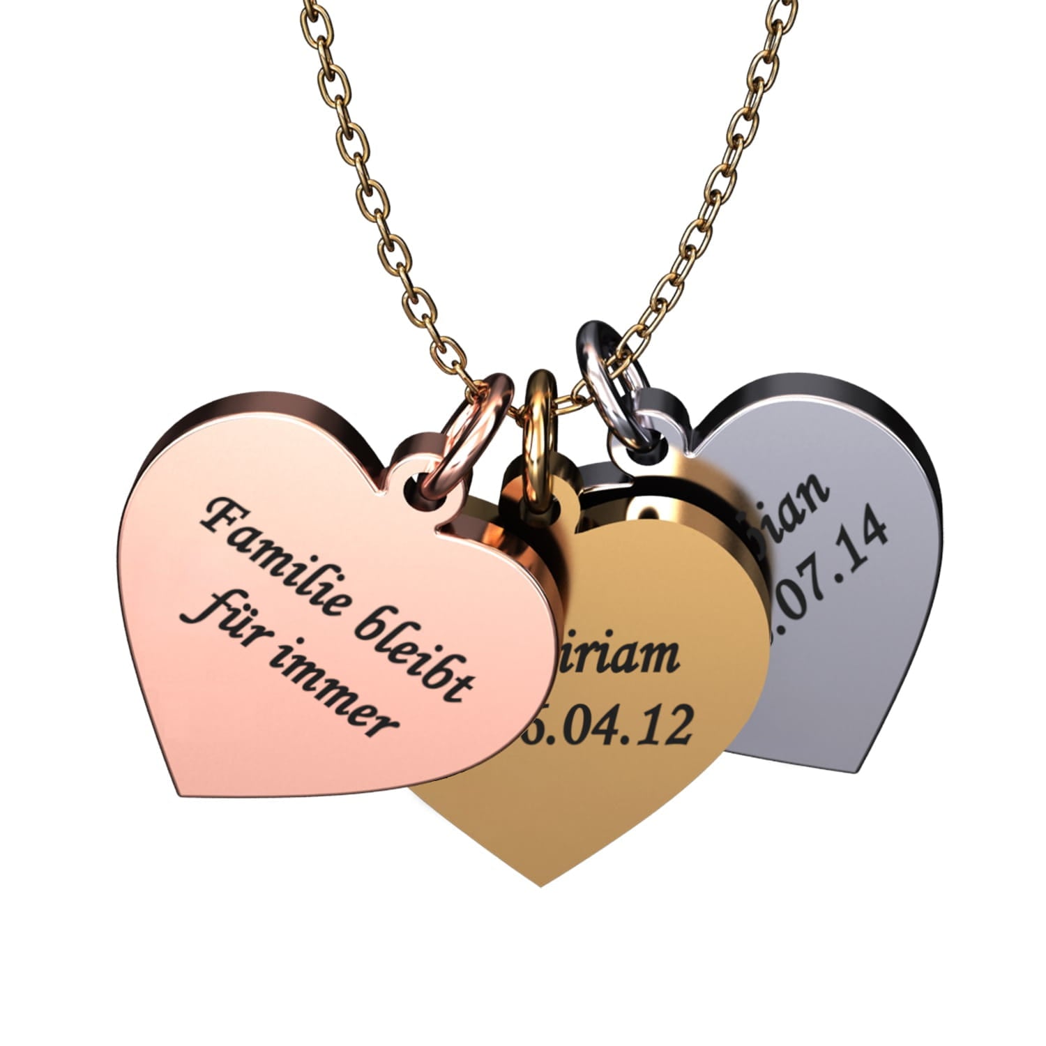 Herzkette mit Wunschgravur
